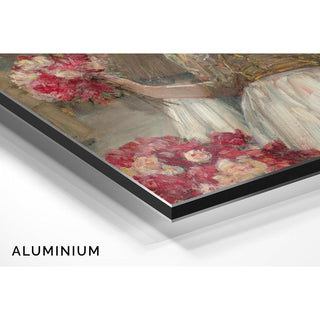 La fille aux pivoines - Childe Hassam | Reproduction Tableau Décoration murale affiche copie