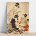 Reprodukcja obrazu La leçon de calligraphie - Kitagawa Utamaro