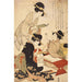 Reprodukcja obrazu La leçon de calligraphie - Kitagawa Utamaro