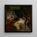 Śmierć Leonarda da Vinci w ramionach François I - François-Guillaume Ménageot — prezentacja dzieła na ścianie