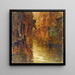 La rue de Bivre vue du boulevard Saint-Germain, inondations de 1910 - Germain Eugène Bonneton — oprawiony obraz na ścianie