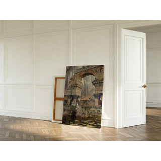 La ruine romaine à Schönbrunn - Carl Moll | Reproduction Tableau Décoration murale affiche copie
