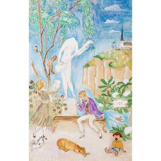 La statue brisée II - Nils Dardel | Reproduction Tableau Décoration murale affiche copie