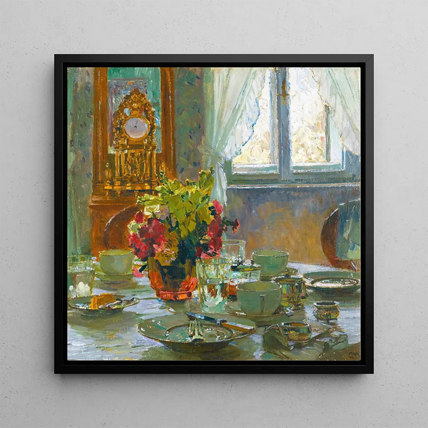 La table du petit déjeuner - Carl Moll