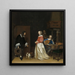 La visite des prétendants - Gerard ter Borch — oprawiony obraz na ścianie