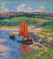 La voile rouge - Henry Moret — widok dzieła