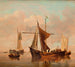 Spokojny jezioro - Willem van de Velde młodszy — widok dzieła