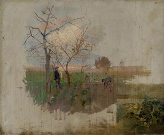 Jesień w sadzie - Ladislav Mednyánszky — widok dzieła