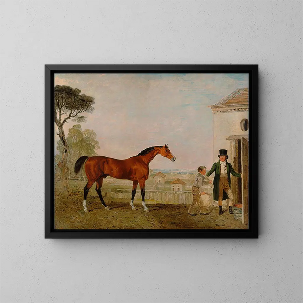Sultan w stajni markiza d'Exeter, Burghley House - Lambert Marshall — oprawiony obraz na ścianie