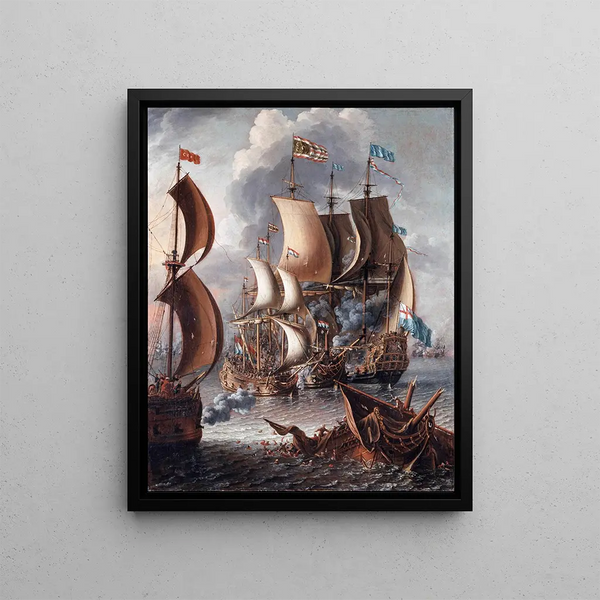 Laureys a Castro - A Sea Fight with Barbary Corsairs.webp