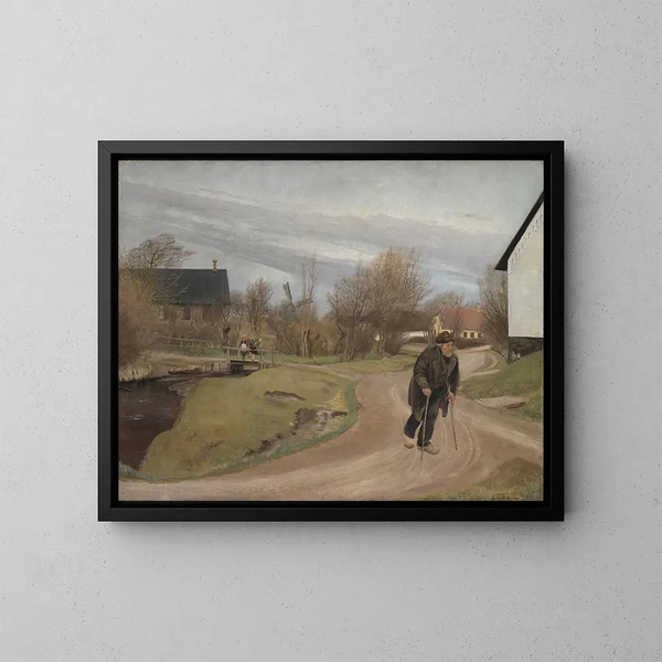 Wiosna na Jutlandii w Hals - Laurits Andersen Ring — oprawiony obraz na ścianie