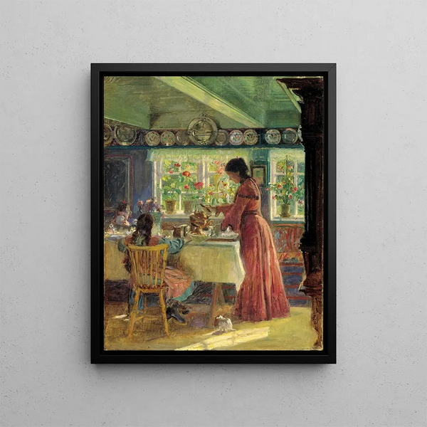 Laurits Tuxen - Pouring the morning coffee.webp