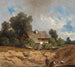 Lavandières nad brzegiem rzeki - August Schaeffer von Wienwald — widok dzieła