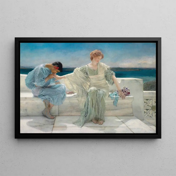 Nie pytaj mnie więcej - Lawrence Alma-Tadema — oprawiony obraz na ścianie