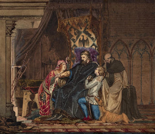 Lawrence AlmaTadema - Frederick Barbarossa learning of his excommunication.webp
