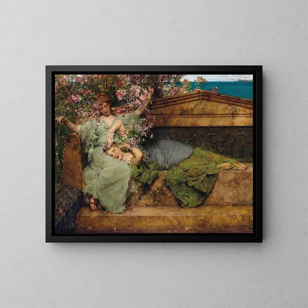W ogrodzie róż - Lawrence Alma-Tadema — oprawiony obraz na ścianie