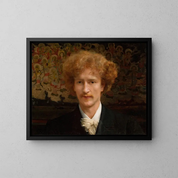 Portret Ignacego Jana Paderewskiego 1860-1941 - Lawrence Alma-Tadema — oprawiony obraz na ścianie