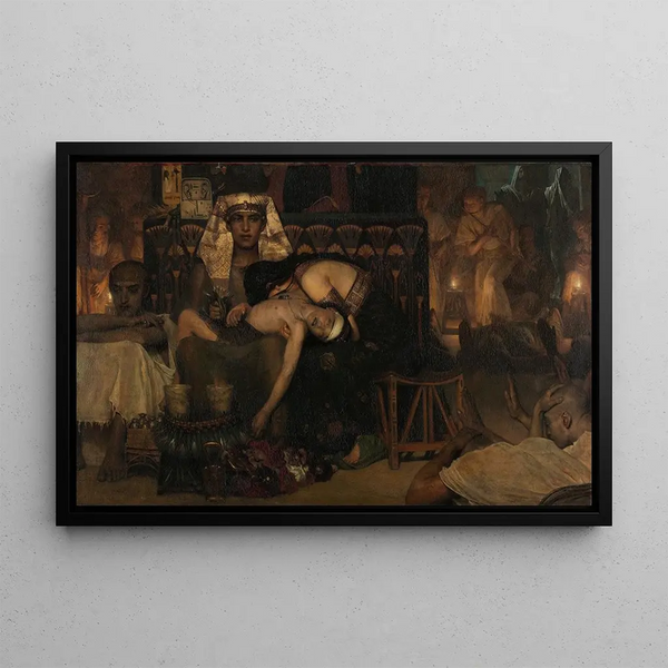 Śmierć starszego syna faraona - Lawrence Alma-Tadema — oprawiony obraz na ścianie