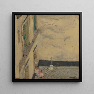 Miotła na podwórku 346 rue Saint-Honoré - Édouard Vuillard