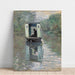 Reprodukcja obrazu Le Bateau-Atelier - Claude Monet