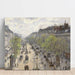Reprodukcja obrazu Le Boulevard de Montmartre, Matinée de Printemps - Camille Pissarro
