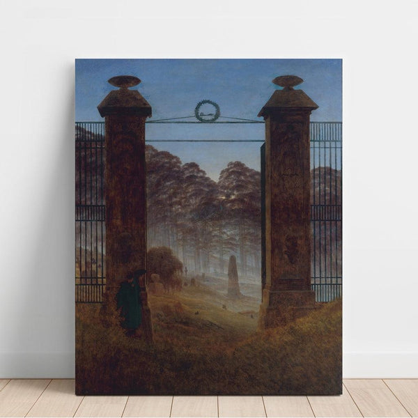 Reprodukcja obrazu Cmentarz - Caspar David Friedrich