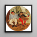 Le Gros Paysan et le Marchand - Pieter Brueghel młodszy — prezentacja dzieła na ścianie