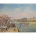 Reprodukcja obrazu Le Louvre, poranek, światło słońca - Camille Pissarro