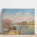 Reprodukcja obrazu Le Louvre, soleil d’hiver - Camille Pissarro