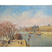 Reprodukcja obrazu Le Louvre, soleil d’hiver - Camille Pissarro