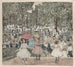Le Mall, Central Park - Maurice Prendergast — widok dzieła