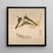 Le Manuel de peinture de Flock of Butterflies Guncho Gafu 3 - Kubo Shunman — oprawiony obraz na ścianie