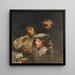 Le Peintre, sa femme et sa fille - James Jebusa Shannon — oprawiony obraz na ścianie
