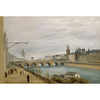 Le Pont au Change, vu du quai de Gesvres - Jean-Baptiste-Camille Corot
