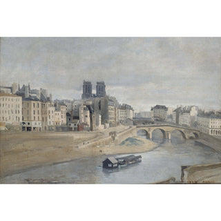 Le Quai des Orfèvres et le Pont Saint-Michel - Jean-Baptiste-Camille Corot
