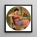 Le Temps des Roses - John William Godward — oprawiony obraz na ścianie