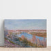 Reprodukcja obrazu Wioska Champagne o zachodzie słońca, kwiecień - Alfred Sisley