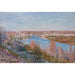 Reprodukcja obrazu Wioska Champagne o zachodzie słońca, kwiecień - Alfred Sisley