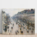 Reprodukcja obrazu Le boulevard Montmartre un matin d'hiver - Camille Pissarro