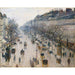 Reprodukcja obrazu Le boulevard Montmartre un matin d'hiver - Camille Pissarro
