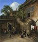 Le jardin de la chaumière - Adriaen van Ostade — widok dzieła