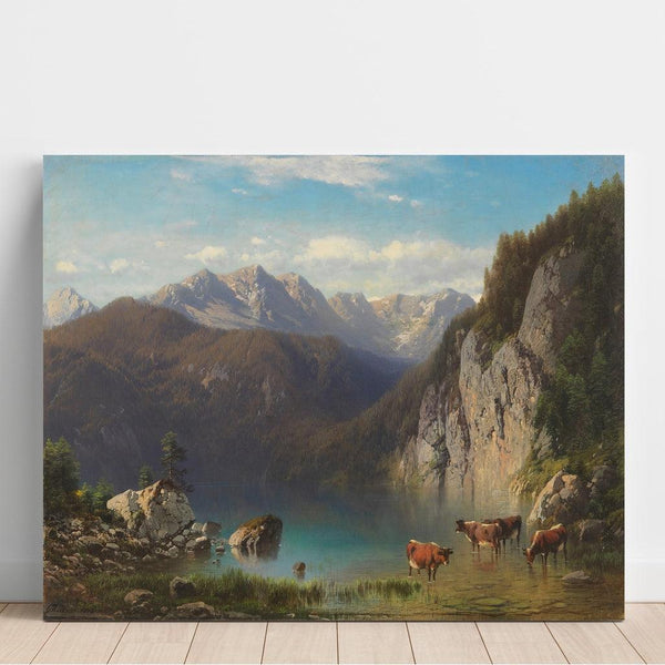 Reprodukcja obrazu Jezioro Alpsee w pobliżu Hohenschwangau - Carl Millner
