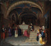 Papieża Grzegorza XVI odwiedzającego kościół San Benedetto w Subiaco - Jean-François Montessuy — widok dzieła