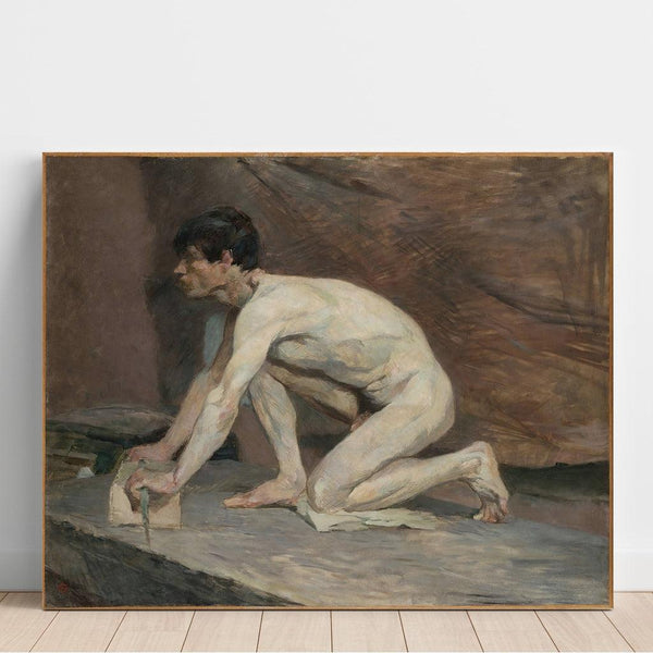 Reprodukcja obrazu Polerujący marmur - Henri de Toulouse-Lautrec