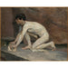 Reprodukcja obrazu Polerujący marmur - Henri de Toulouse-Lautrec