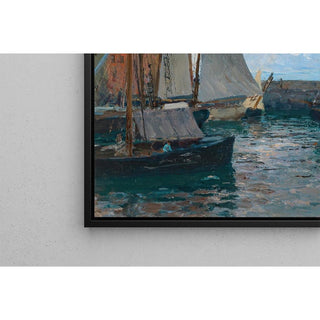 Le port de Camogli - Alfred Zoff | Reproduction Tableau Décoration murale affiche copie