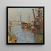 Le port de Hambourg - Carl Moll — oprawiony obraz na ścianie