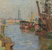 Le port de Hambourg - Carl Moll — widok dzieła