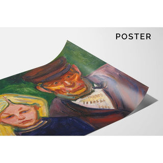 Le vieux pêcheur et sa fille - Edvard Munch | Reproduction Tableau Décoration murale affiche copie