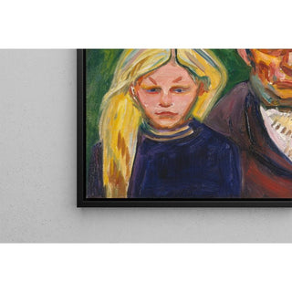 Le vieux pêcheur et sa fille - Edvard Munch | Reproduction Tableau Décoration murale affiche copie